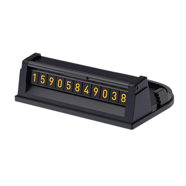 Universal Luminous Car Parking Number Plate – Phone Number Holder